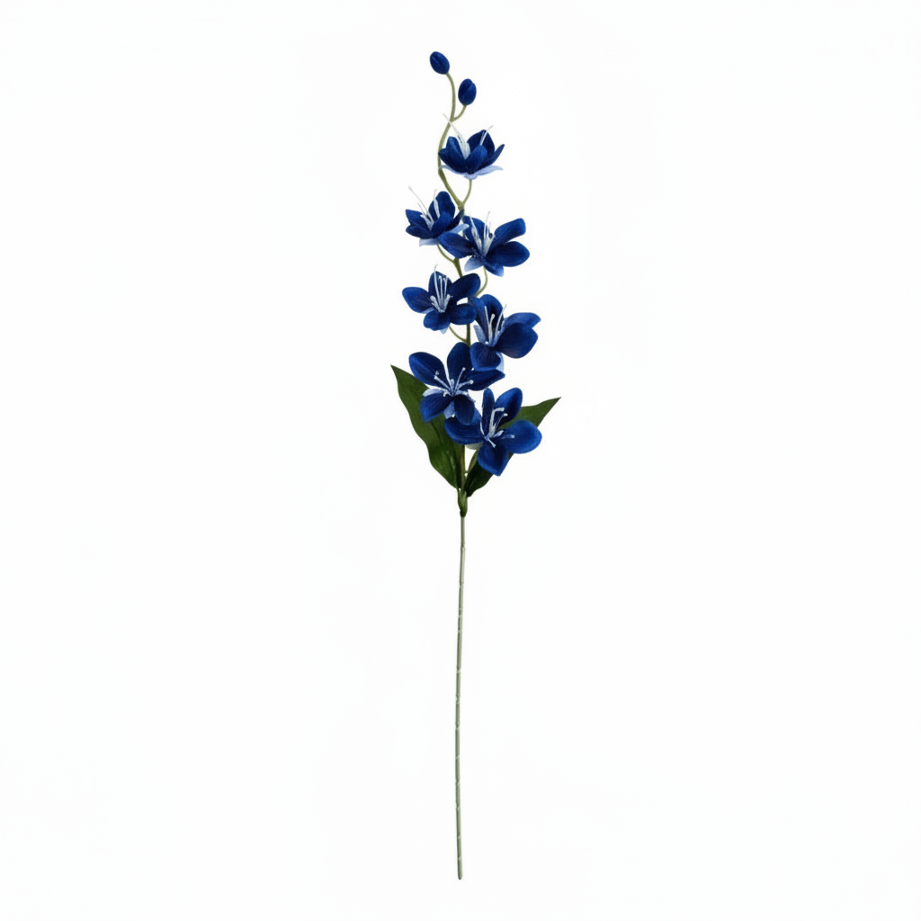 Real Touch Orchid Stem | Dark Blue