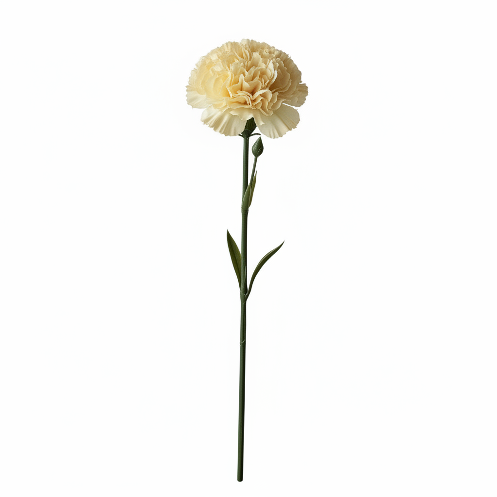 Real Touch Carnation Stem | Cream