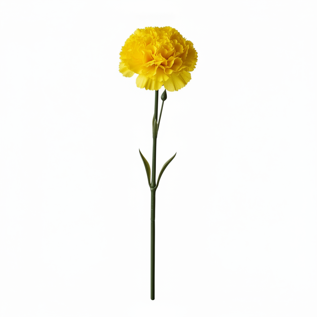 Real Touch Carnation Stem | Yellow