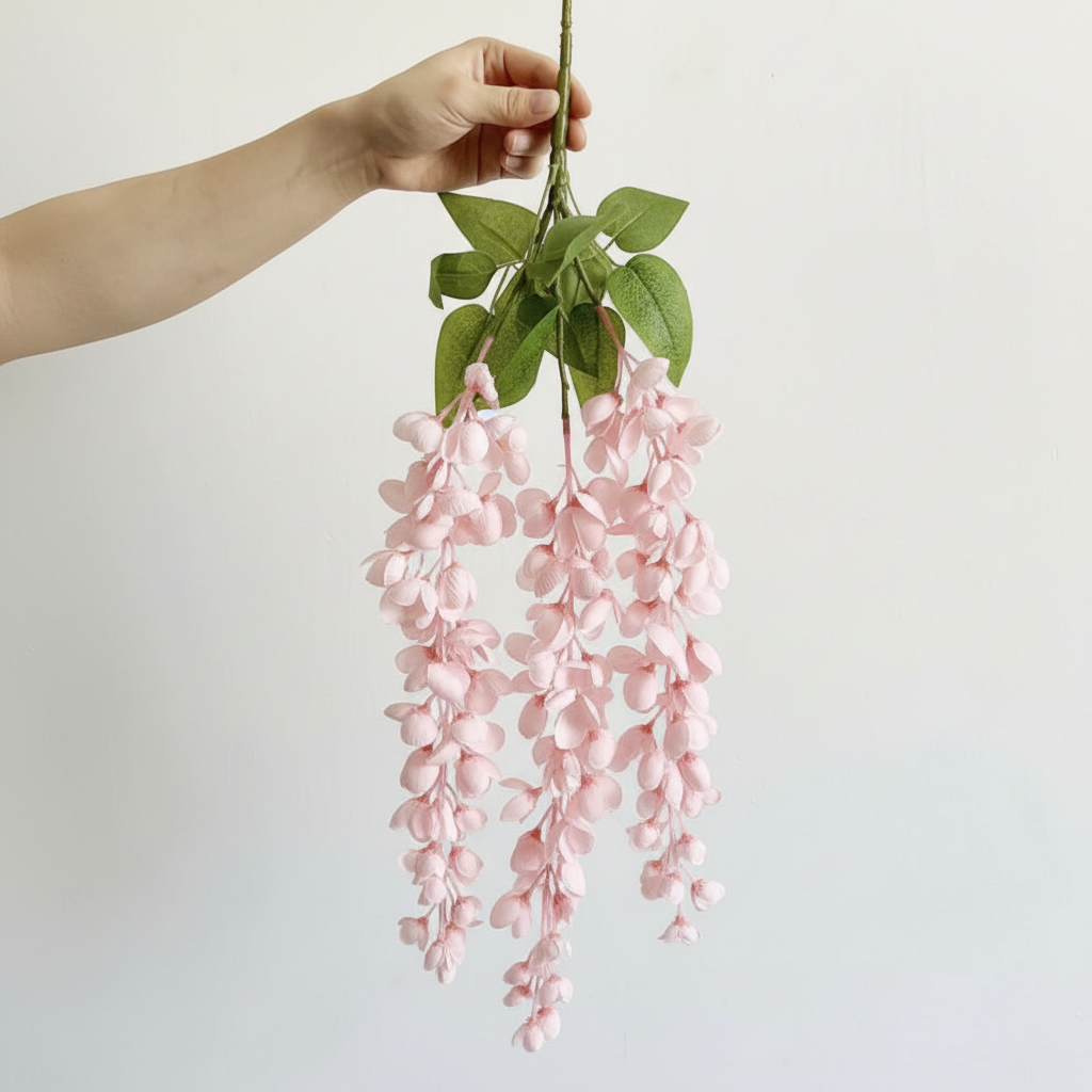Real Touch Wisteria Stem | Light Pink