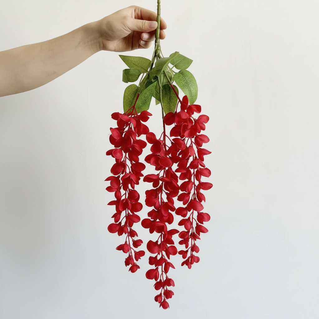 Real Touch Wisteria Stem | Red