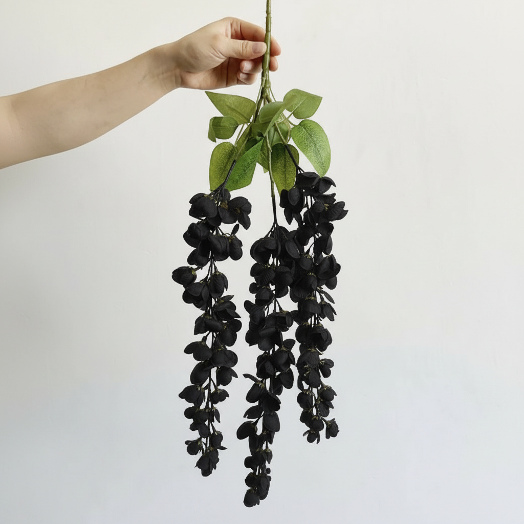 Real Touch Wisteria Stem | Black