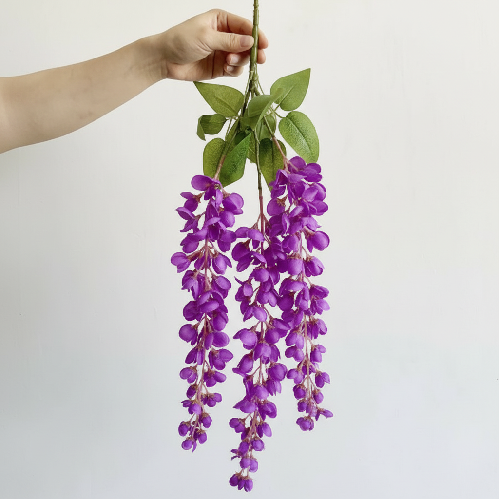 Real Touch Wisteria Stem | Bright Purple