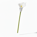 Real Touch Calla Lily Stem | White