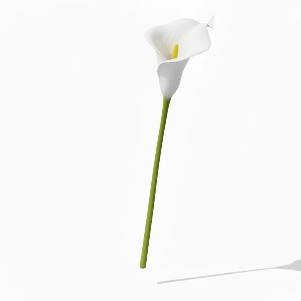 Real Touch Calla Lily Stem | White