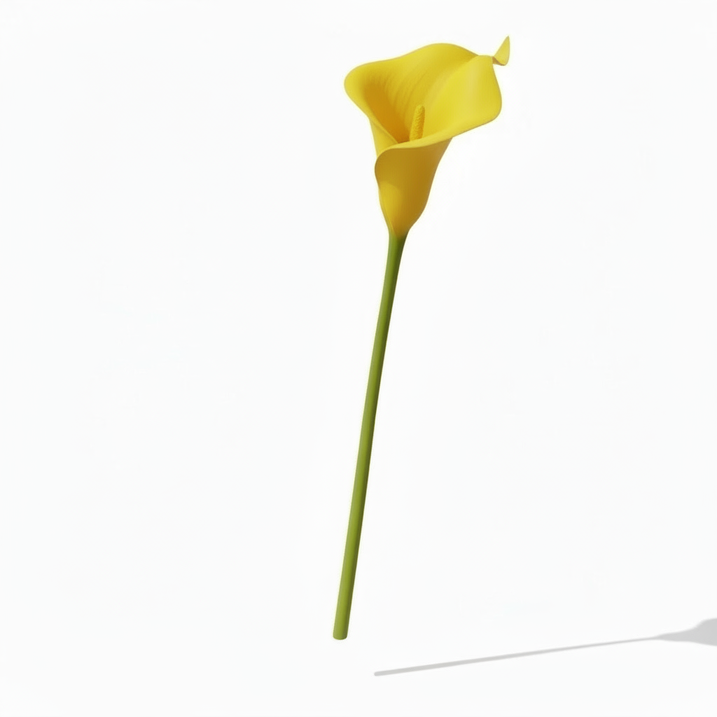 Real Touch Calla Lily Stem | Yellow