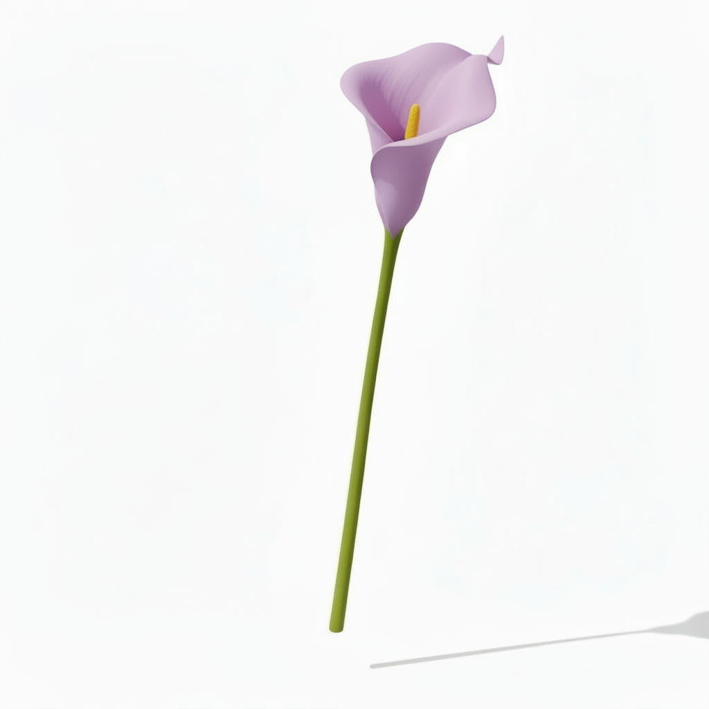 Real Touch Calla Lily Stem | Light Purple