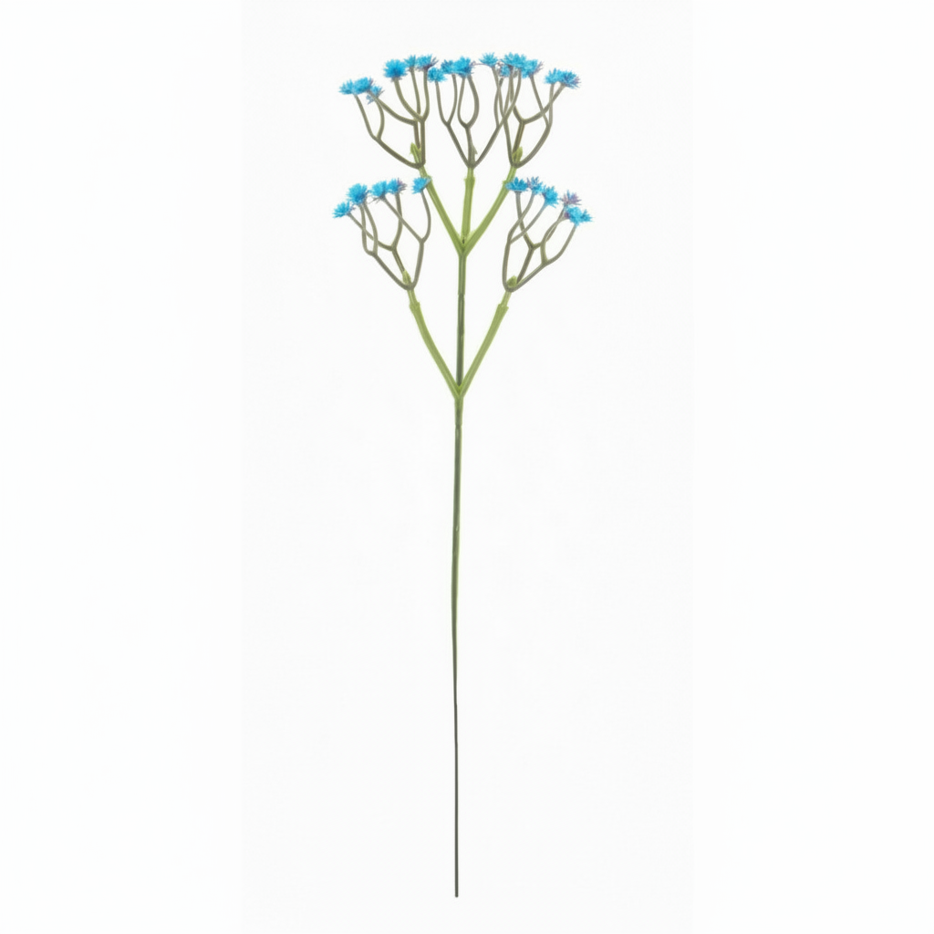 Real Touch Baby's Breath Stem | Bright Blue