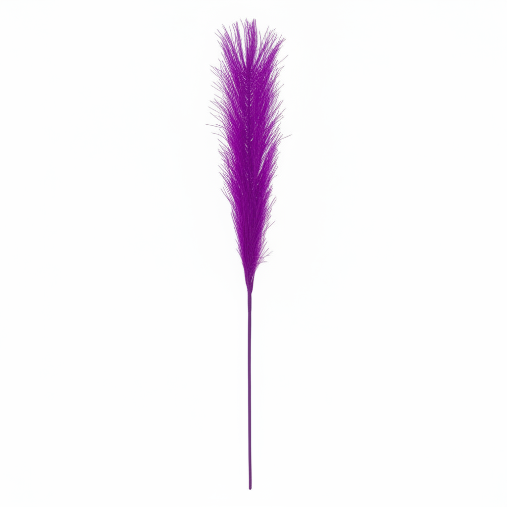 Real Touch Pampas Grass Stem | Bright Purple