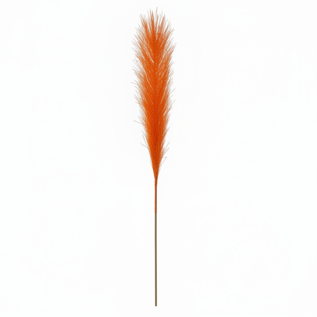 Real Touch Pampas Grass Stem | Orange