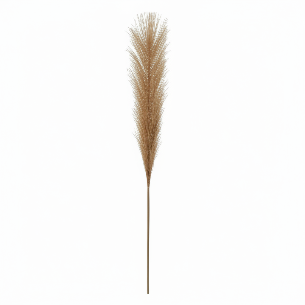 Real Touch Pampas Grass Stem | Light Brown