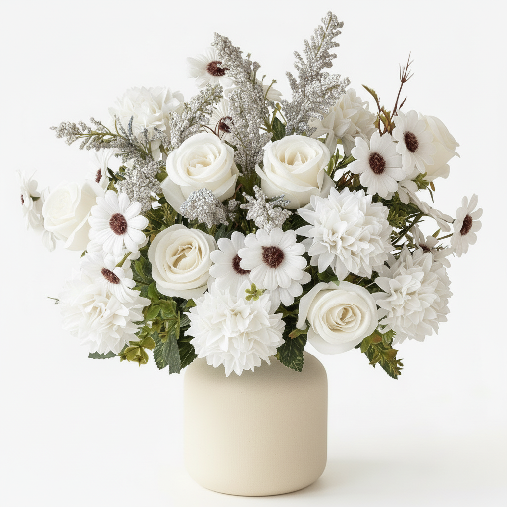 Pre-Made Floral Bundle White #1
