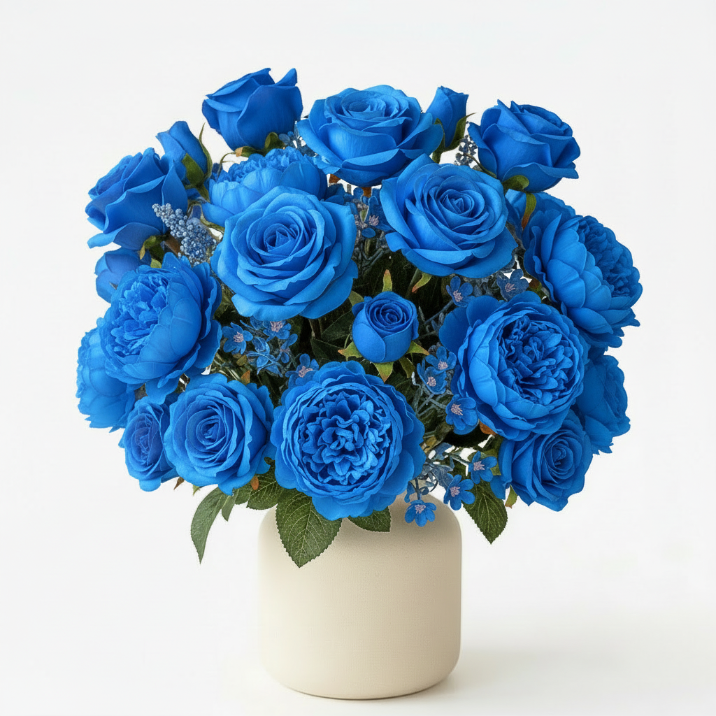 Pre-Made Floral Bundle Bright Blue #2