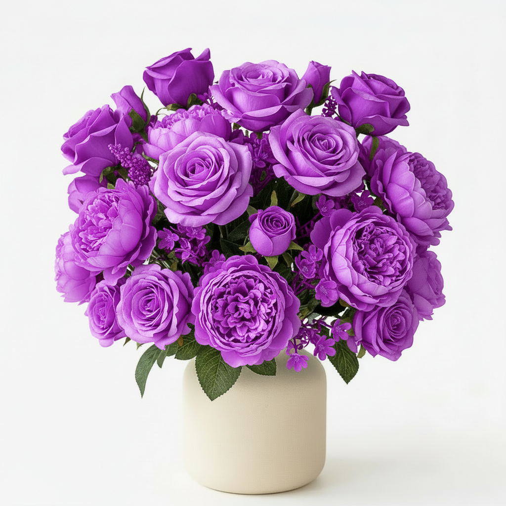 Pre-Made Floral Bundle Bright Purple #2