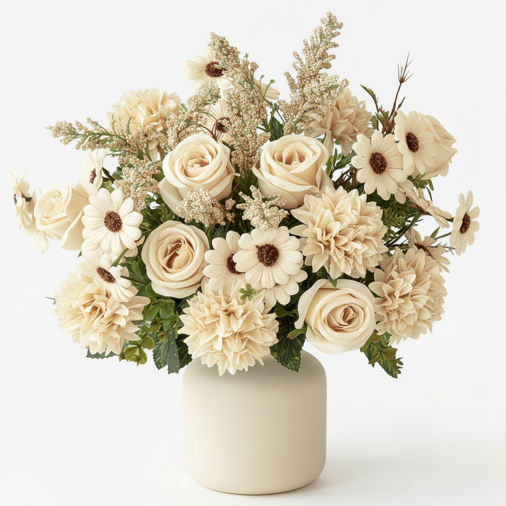 Pre-Made Floral Bundle Cream #1