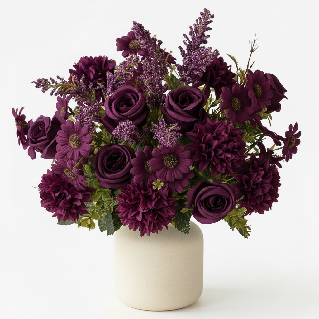 Pre-Made Floral Bundle Dark Purple #1