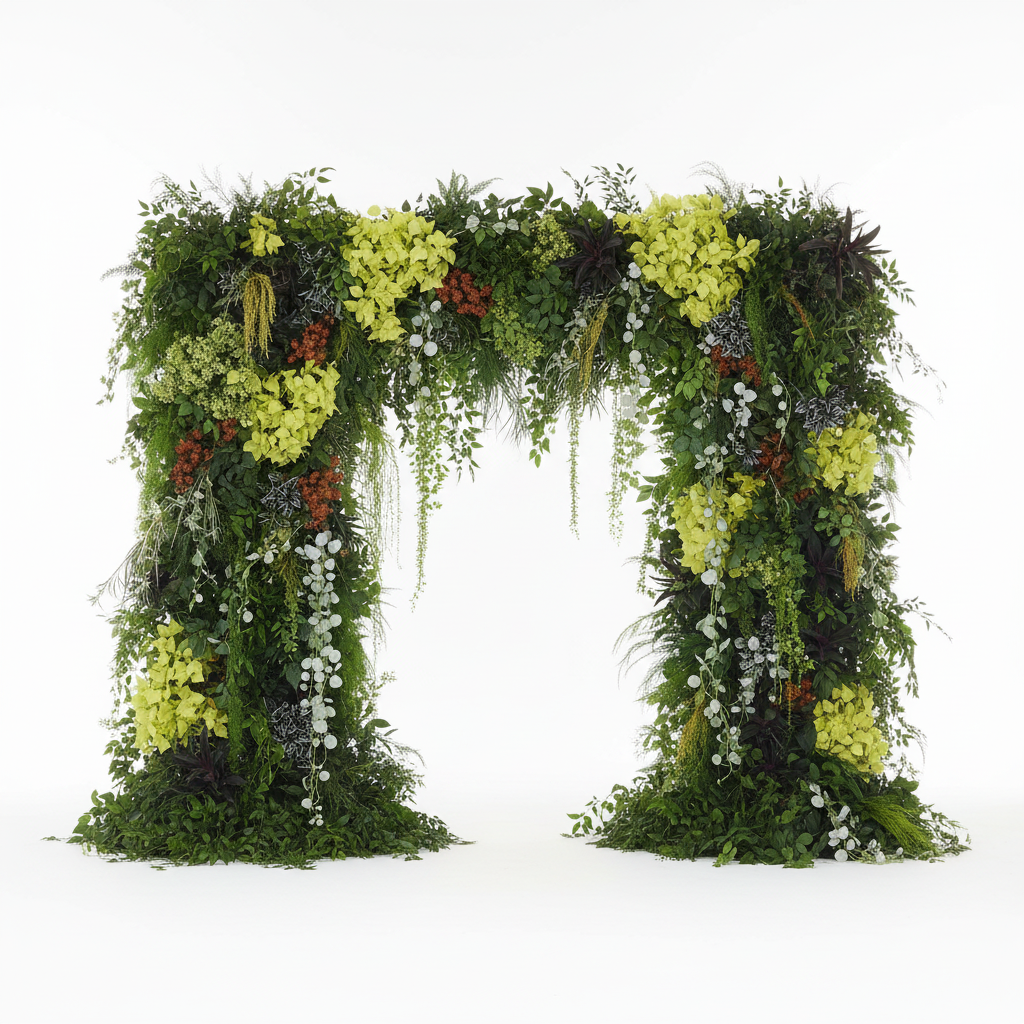 Botanical Dream Premium Greenery Flower Backdrops | 507