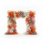 Into the Meadow Premium Orange & Pink Flower Backdrops | 115