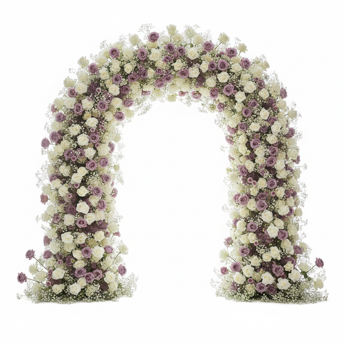 Babys Breath White. Purple Lavender Rose Flower Backdrops | 255