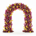 Dripping Purple & Yellow Rose Premium Flower Backdrops | 124