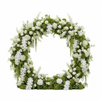 Premium Greenery & White Flower Backdrops | 4587