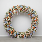 Dripping Rainbow Floral Pastels Premium Wild Flower Backdrops | 328