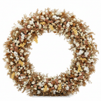 Into the Meadow Premium Tan & White Blush Flower Backdrops | 058