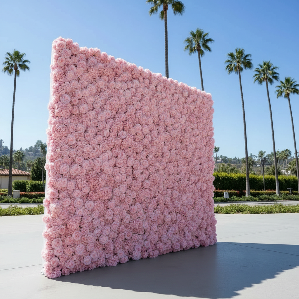 Classic Pink Rose Hydrangea Backdrop | 002