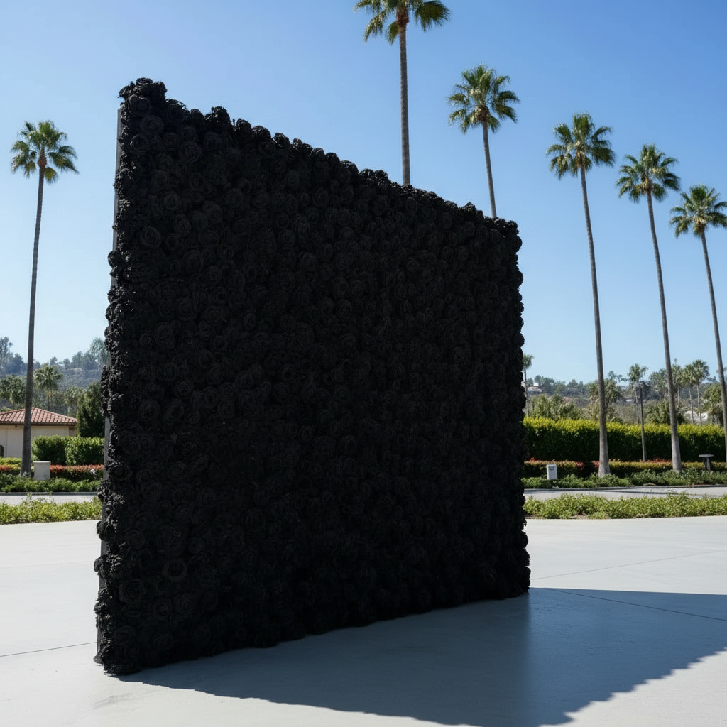 Classic Black Rose Hydrangea Backdrop | 016