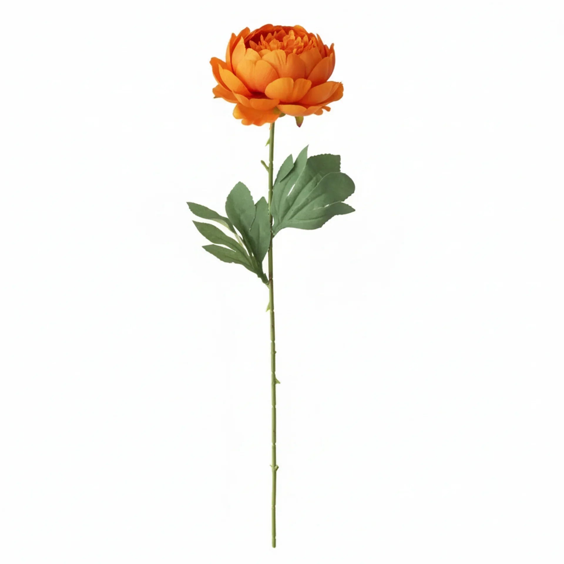 Real Touch Classic Peony Stem | Orange