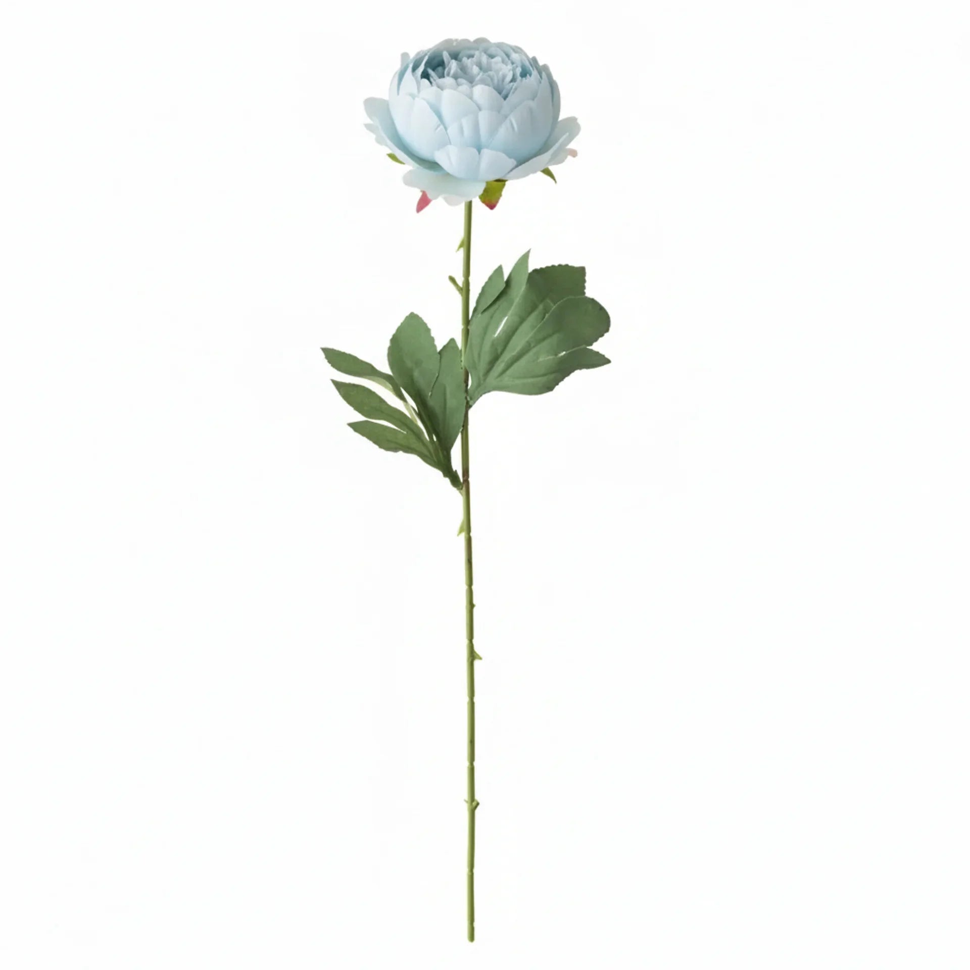 Real Touch Classic Peony Stem | Light Blue