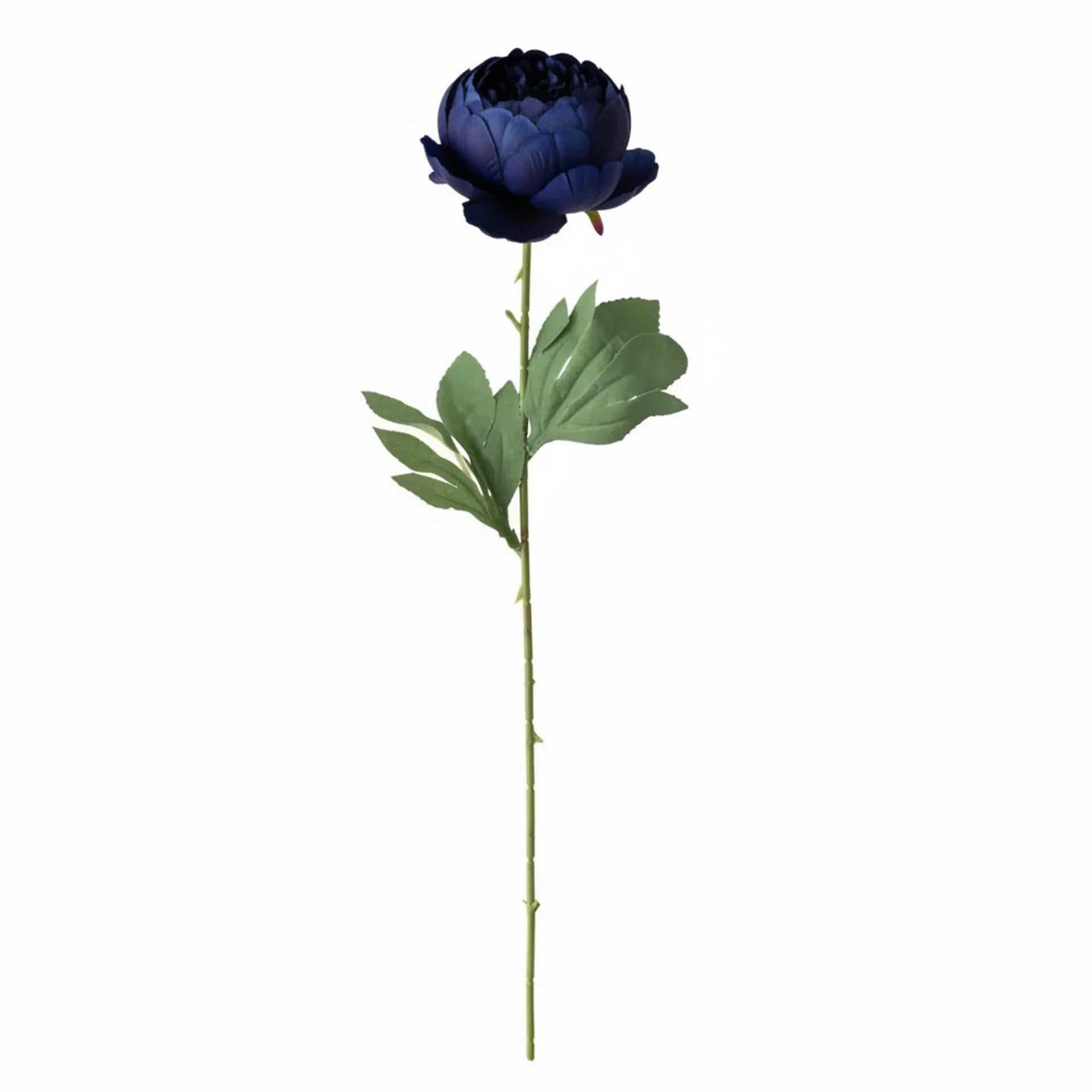 Real Touch Classic Peony Stem | Dark Blue